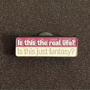 Best first line in rock & roll? Maybe. Best song of the 70s? Enamel pin says yes